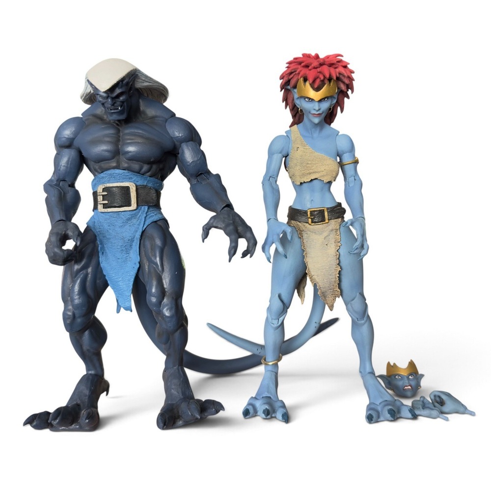 NECA Gargoyles Ultimate Thailog & Demona 7" Action Figures Lot Disney Loose